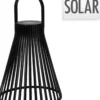 LANTERNE SOLAIRE NOIRE 20X20X23.5CM