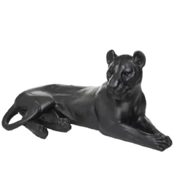 LEOPARD RESINE COUCHE 80X39X38CM