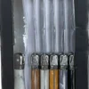 LES MARBRES SET 6 COUTEAUX DE TABLE PANACHES BOITE COULEUR