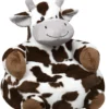 LISE LA VACHE POUF 45X45CM BRUN