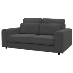 LIVIA CANAPE 2 PLACES GRIS FONCE POSO 34