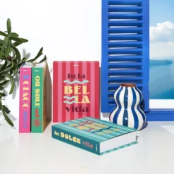 LIVRE RANGEMENT DECO DOLCE VITA 22X17CM