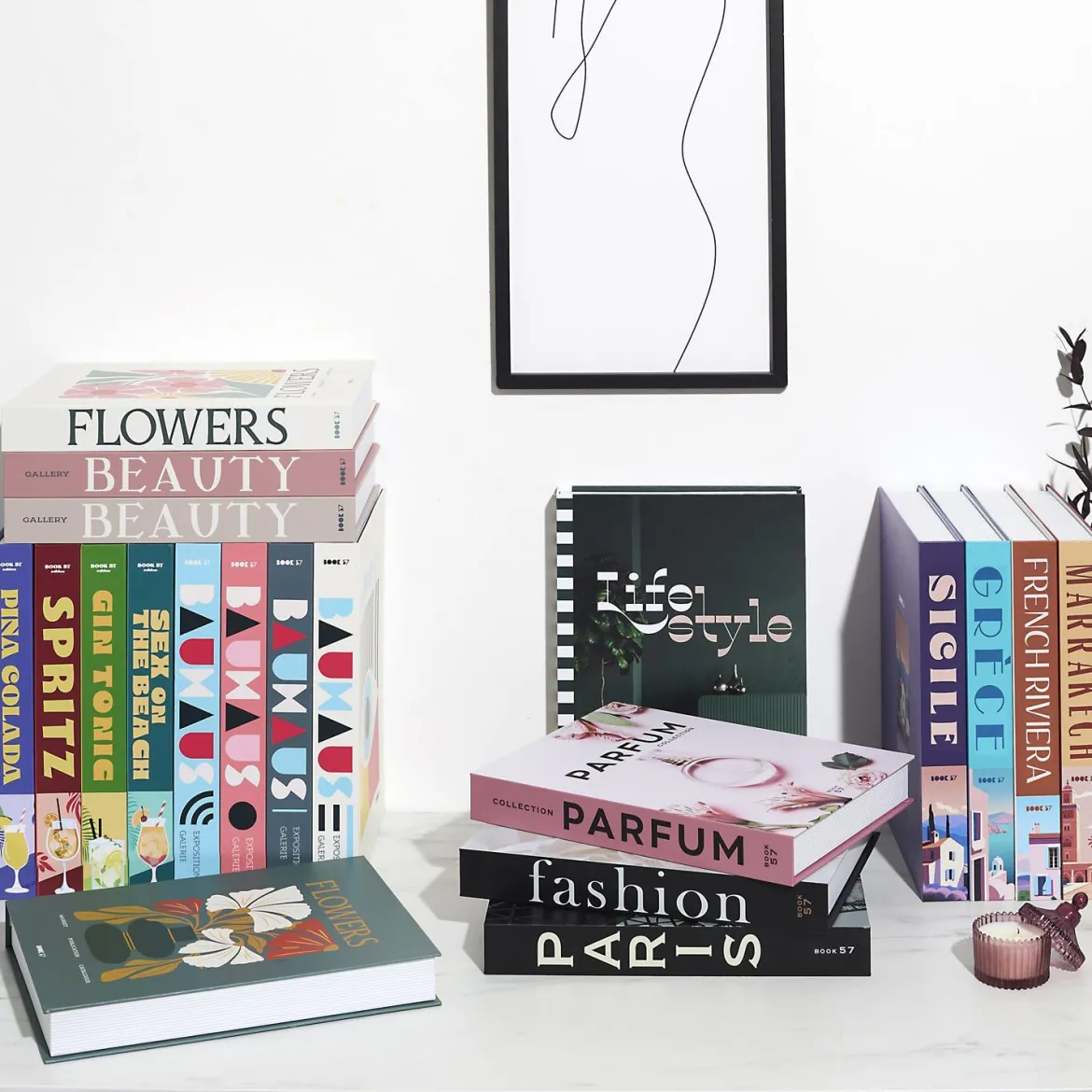 LIVRE RANGEMENT DECO PARIS LIFESTYLE 33X25CM