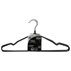 LOT 5 CINTRES METAL PVC NOIR