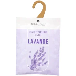 LOT DE 3 CINTRES PARFUMES LAVANDE 25G