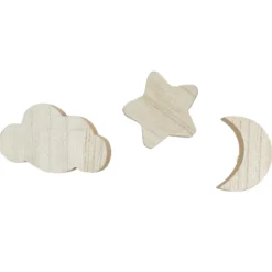 LOT DE 3 PATERES LUNE NUAGE ET ETOILE