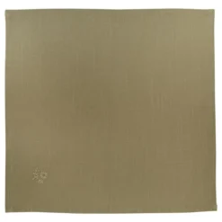 LOT 4 SERVIETTES JOY BRODE KAKI 40X40CM