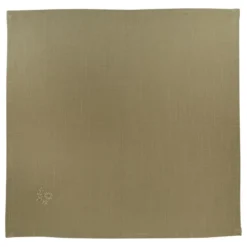 LOT 4 SERVIETTES JOY BRODE KAKI 40X40CM