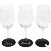 LOT 3 VERRES PIED ARDOISE