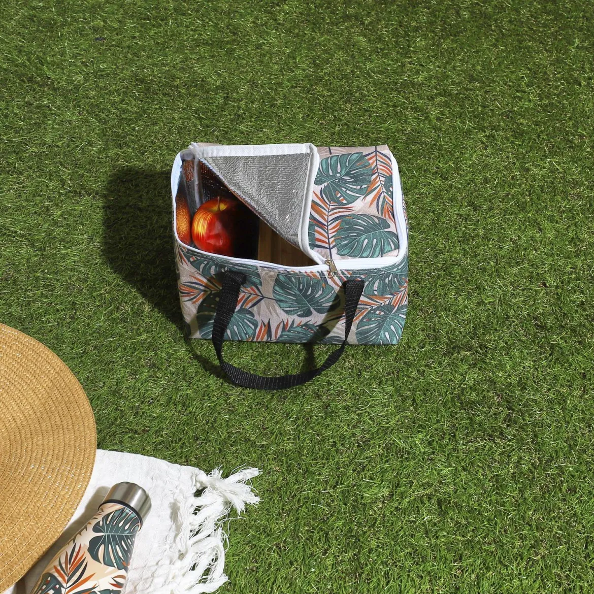 LUNCH BAG TROPICAL 24X18X13.5CM