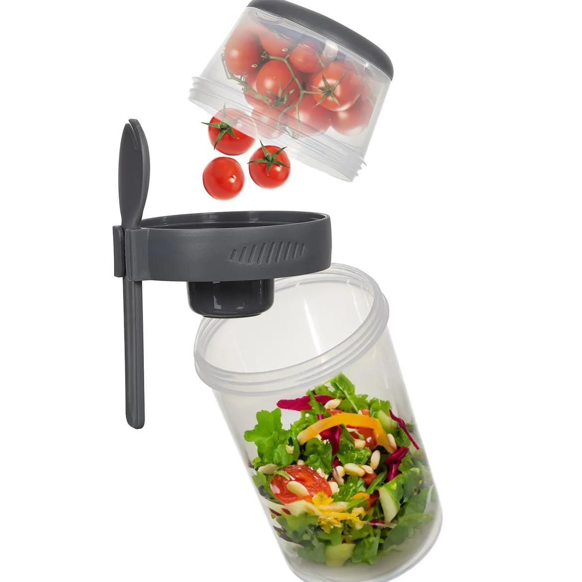 LUNCH BOX A POIGNEE 3 COMPARTIMENTS