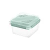 LUNCH BOX CARREE 2.25L AVEC COUVERTS PORTE SAUCE SEPARATEUR