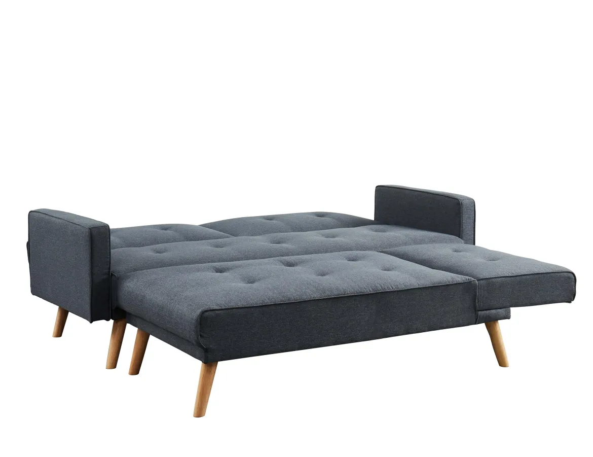 LUXI CANAPE ANGLE ANTHRACITE CONVERTIBLE STYLE SCANDINAVE