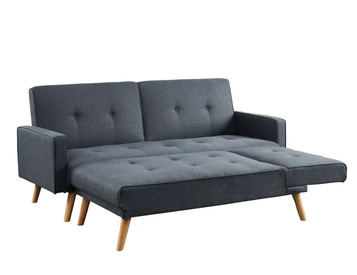 LUXI CANAPE ANGLE ANTHRACITE CONVERTIBLE STYLE SCANDINAVE