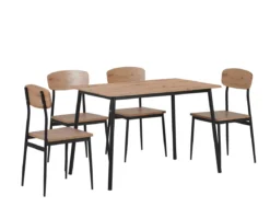 MADRID TABLE REPAS 110X70X76.5CM AVEC CHAISES