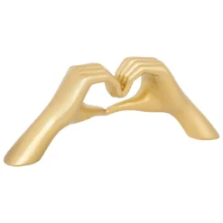 MAINS COEUR DECO AMY LONG RESINE D.31CM