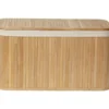 MALLE RECTANGULAIRE PM BAMBOU TISSU LIN