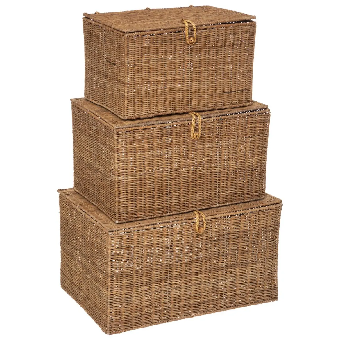 MALLE ROTIN CARMEN NATUREL D.42X30.5X25.5CM