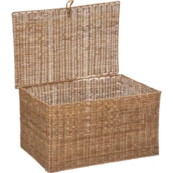MALLE ROTIN CARMEN NATUREL D.42X30.5X25.5CM