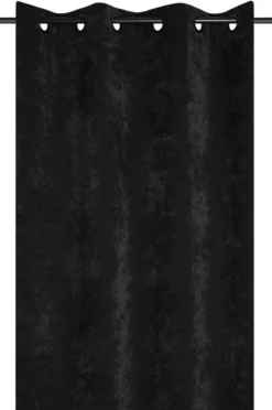 MANCHESTER RIDEAU POLAIRE 140X260CM NOIR
