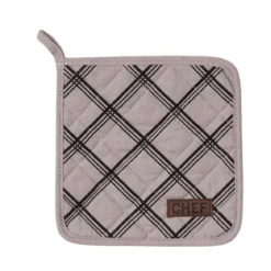 MANIQUE CHEF CARREAUX 20X20CM TAUPE