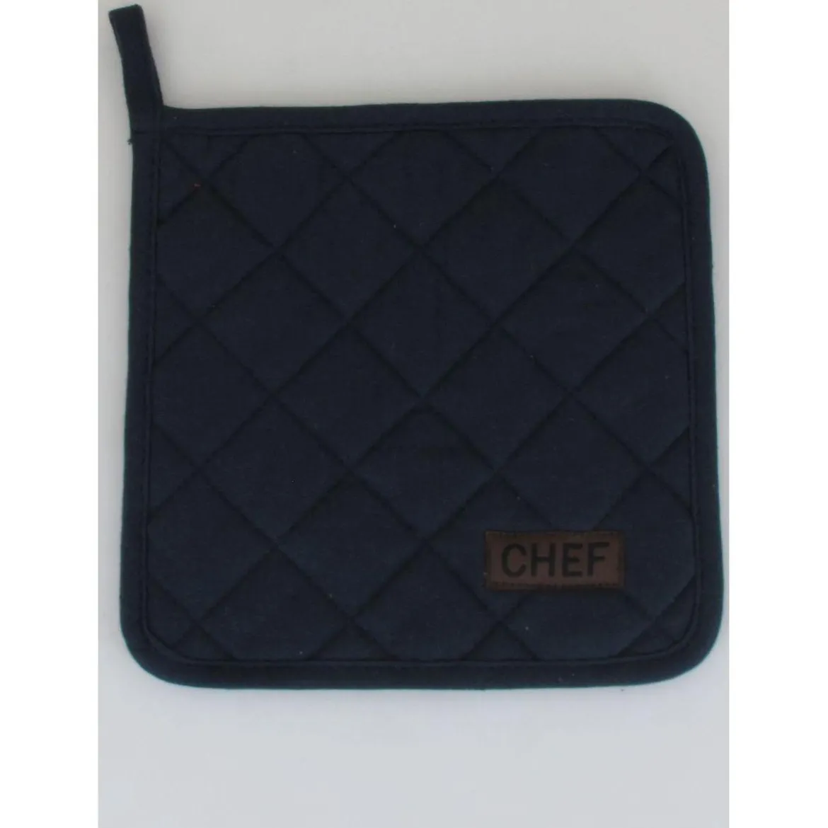 MANIQUE CHEF 20X20CM COTON BLEU