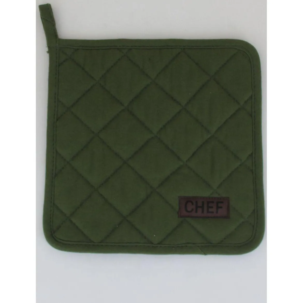 MANIQUE CHEF 20X20CM COTON KAKI