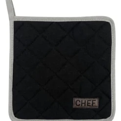 MANIQUE CHEF 20X20CM COTON NOIR