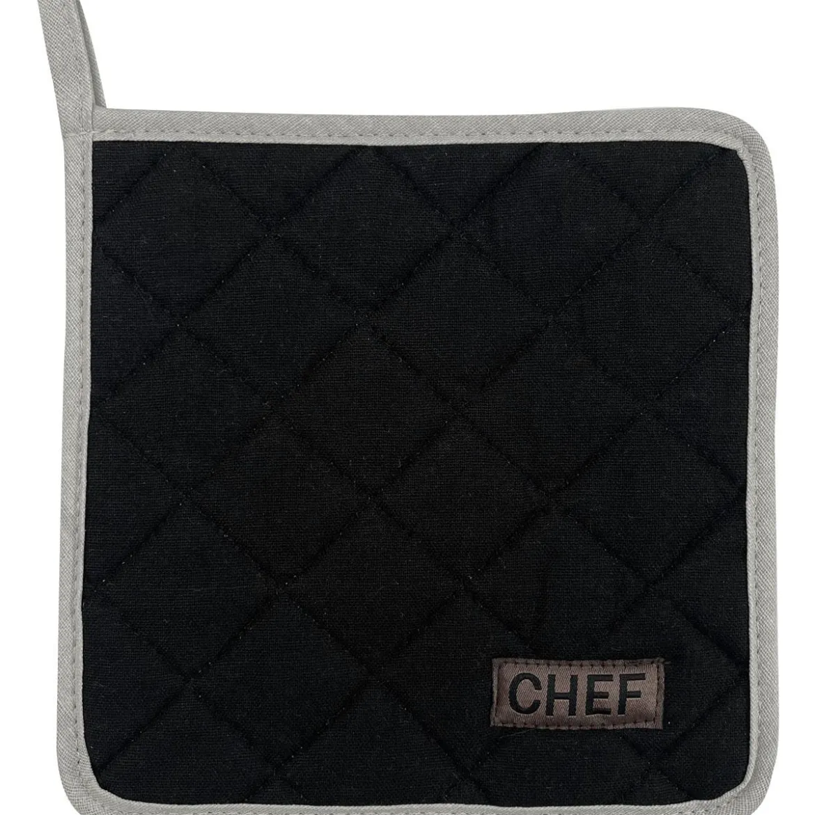 MANIQUE CHEF 20X20CM COTON NOIR