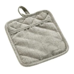 MANIQUE ET POCHE 19X19CM CHAMBRAY UNI ET SILICONE ADAM LIN