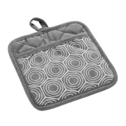 MANIQUE ET POCHE 19X19CM CHAMBRAY NEOPRENE ALVEIS ANTHRACITE
