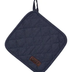MANIQUE NEOPRENE CHEF 20X20CM COTON BLEU DENIM