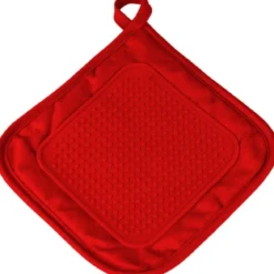 MANIQUE 19X19CM COTON SILICONE CUISTOT ROUGE