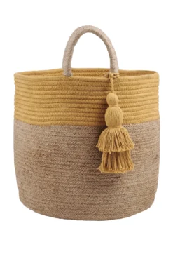 MAORI SAC DECO MOUTARDE D.30X30CM