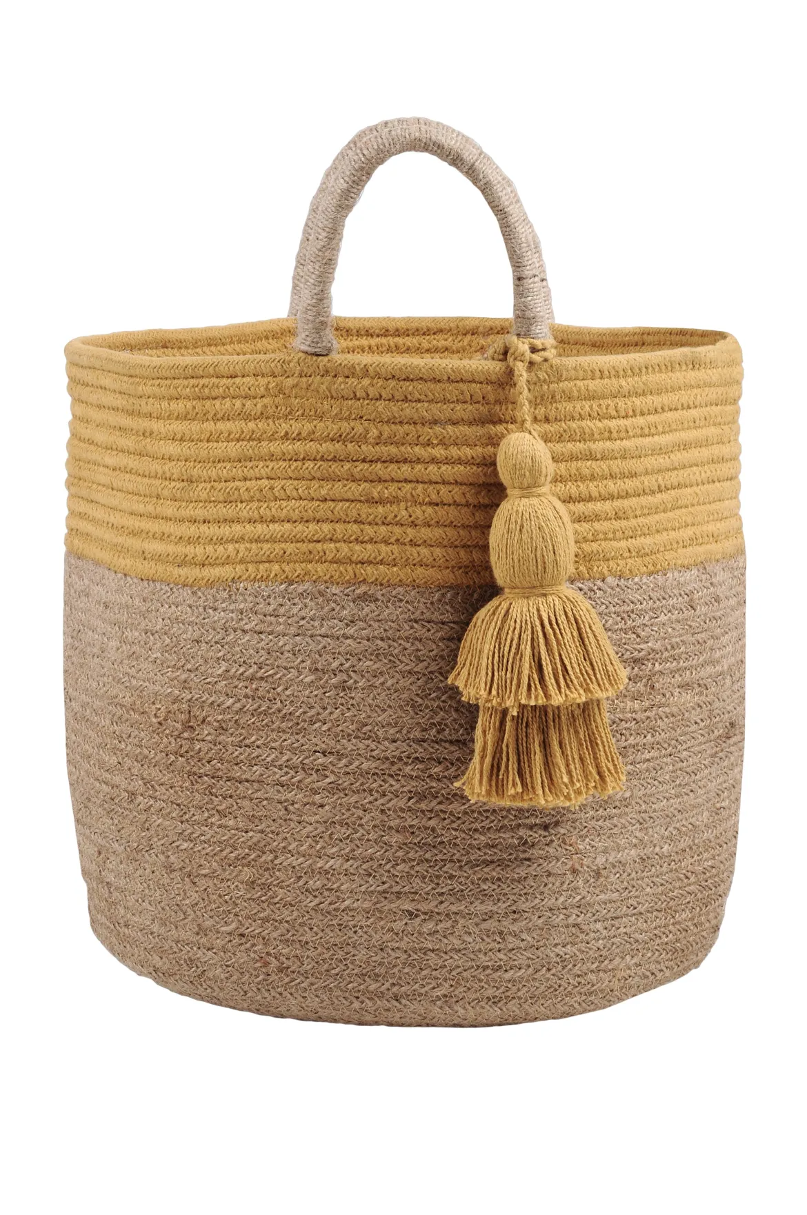 MAORI SAC DECO MOUTARDE D.30X30CM