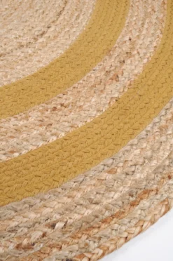 MAORI TAPIS MOUTARDE D.90CM