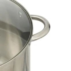 MARMITTE INOX AVCE COUVERCLE VERRE 13L