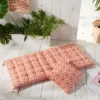 MATELAS DE SOL FUTON 60X120X7CM CARREAU CIMENT ROSE