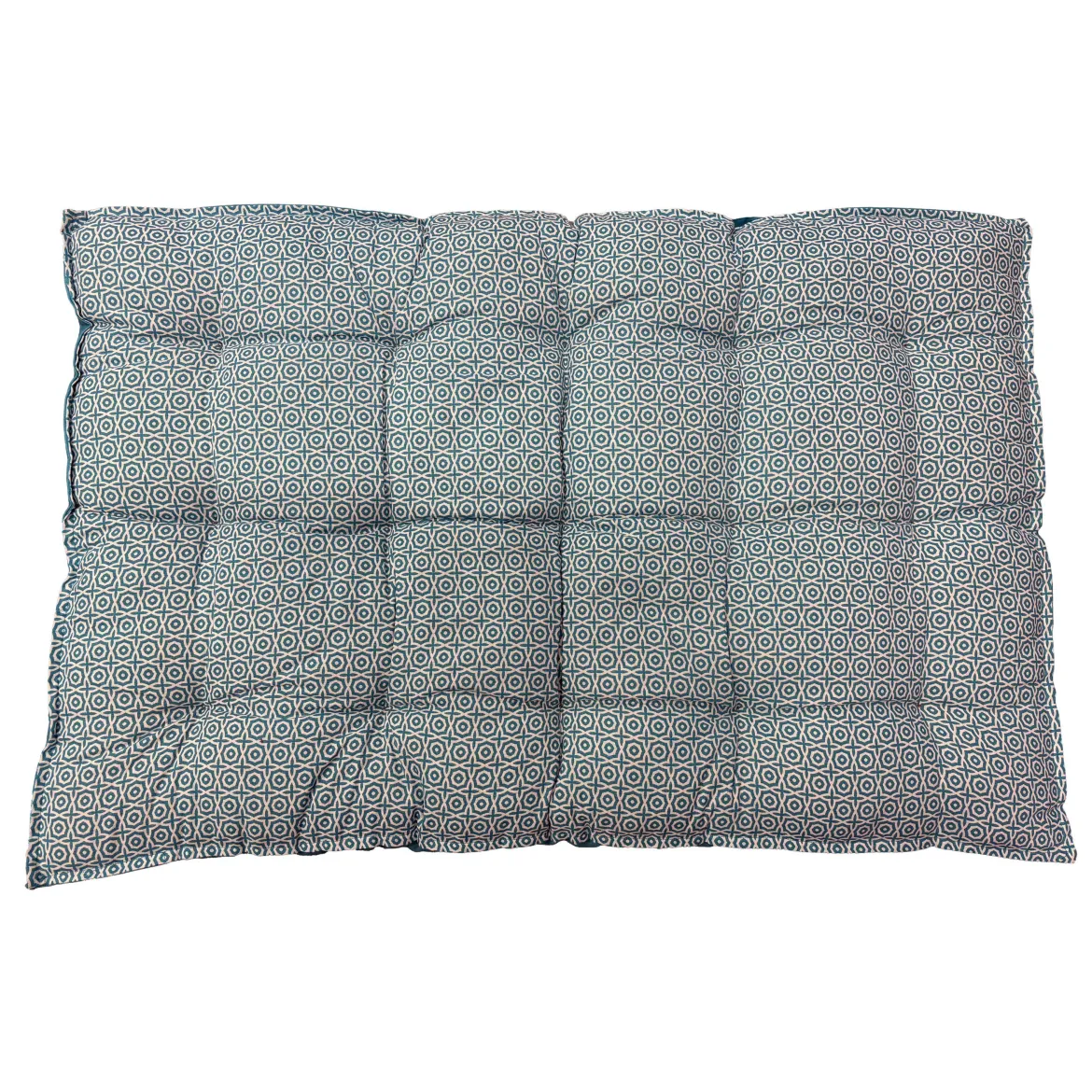 MATELAS PALETTE 120X80X10CM CARREAU CIMENT BLEUTE