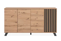MEDAN ENFILADE 4 TIROIRS ANTHRACITE160X85X40CM