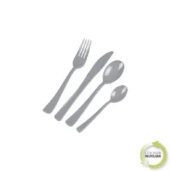 MENAGERE 24 PIECES REUTILISABLES GRIS