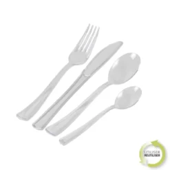 MENAGERE 24 PIECES REUTILISABLES TRANSPARENT