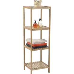 MEUBLE 4 ETAGERES   BAMBOU