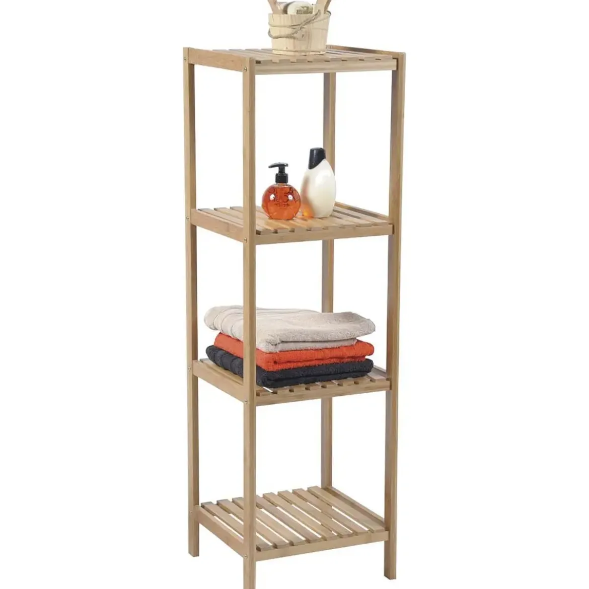 MEUBLE 4 ETAGERES   BAMBOU