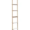 MEUBLE A FIXER 5 ETAGERES MDF ET STRUCTURE BAMBOU NUOVO