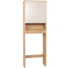 MEUBLE DESSUS WC 2 PORTES ET ETAGERE RIVOLI