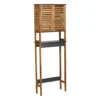 MEUBLE DESSUS WC ACACIA 2 PORTES ET ETAGERE ELEMENT