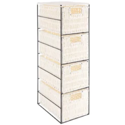 MEUBLE EN METAL 4 TIROIRS EN PAPIER BLANC
