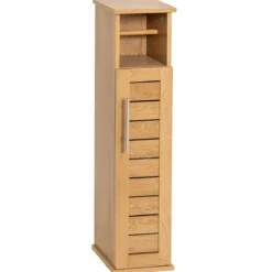 MEUBLE RESERVE DEROULEUR PAPIER 1 PORTE 1 ETAGERE COLONIAL