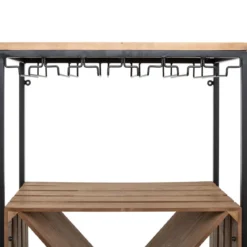 MEUBLE BAR BOUTEILLE BAKOS D.60X30X160CM